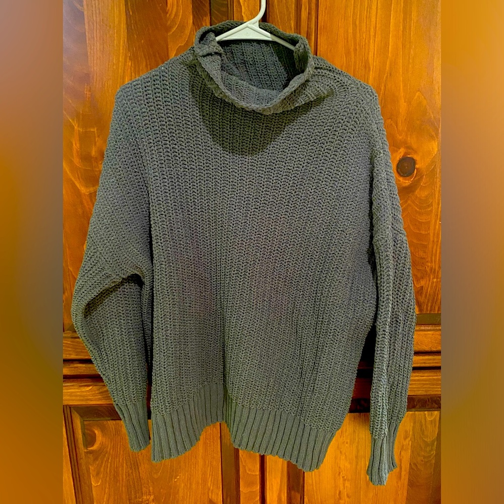 Knit long sweater